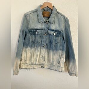Blank NYC Blue and Cream Jean Jacket